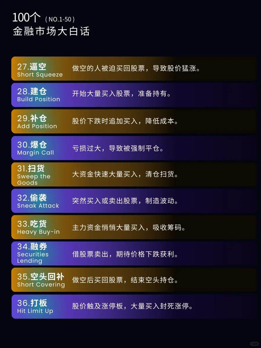 秒懂大白话｜一句话理解股票市场