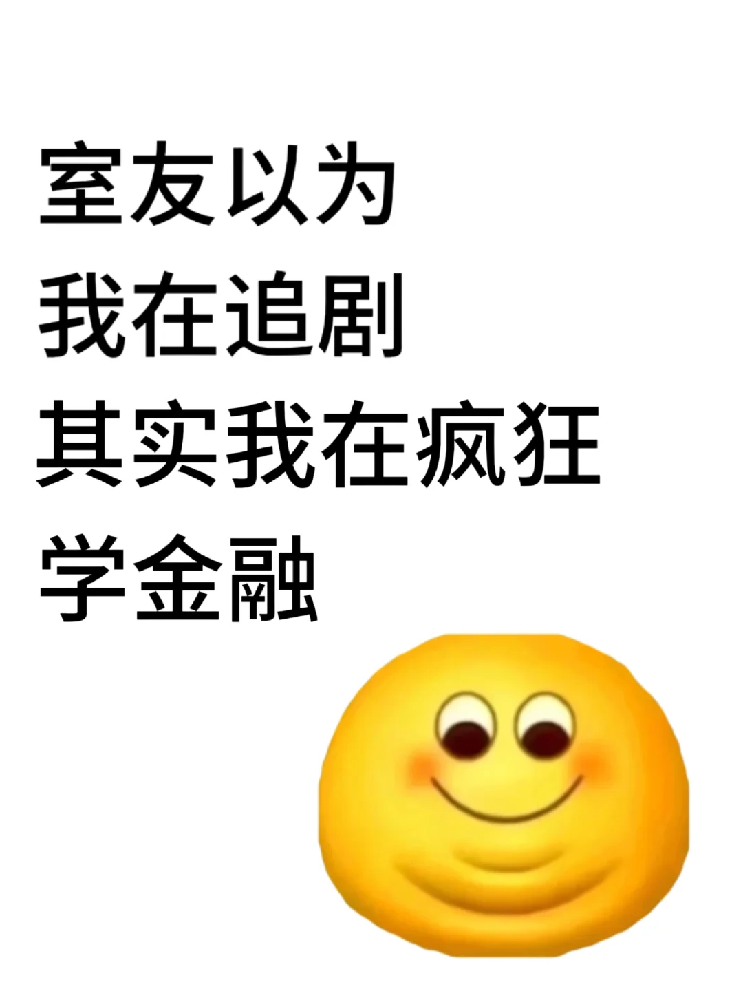 室友以为我在追剧 其实我在疯狂学金融