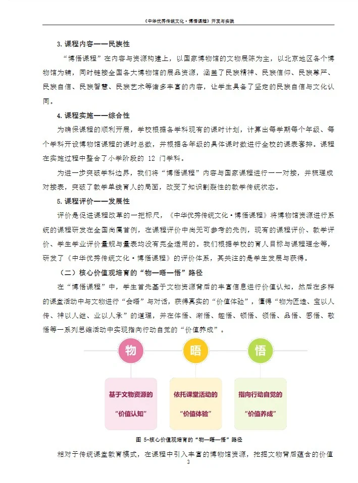 “传统文化”开发与实践课题研究成果报告