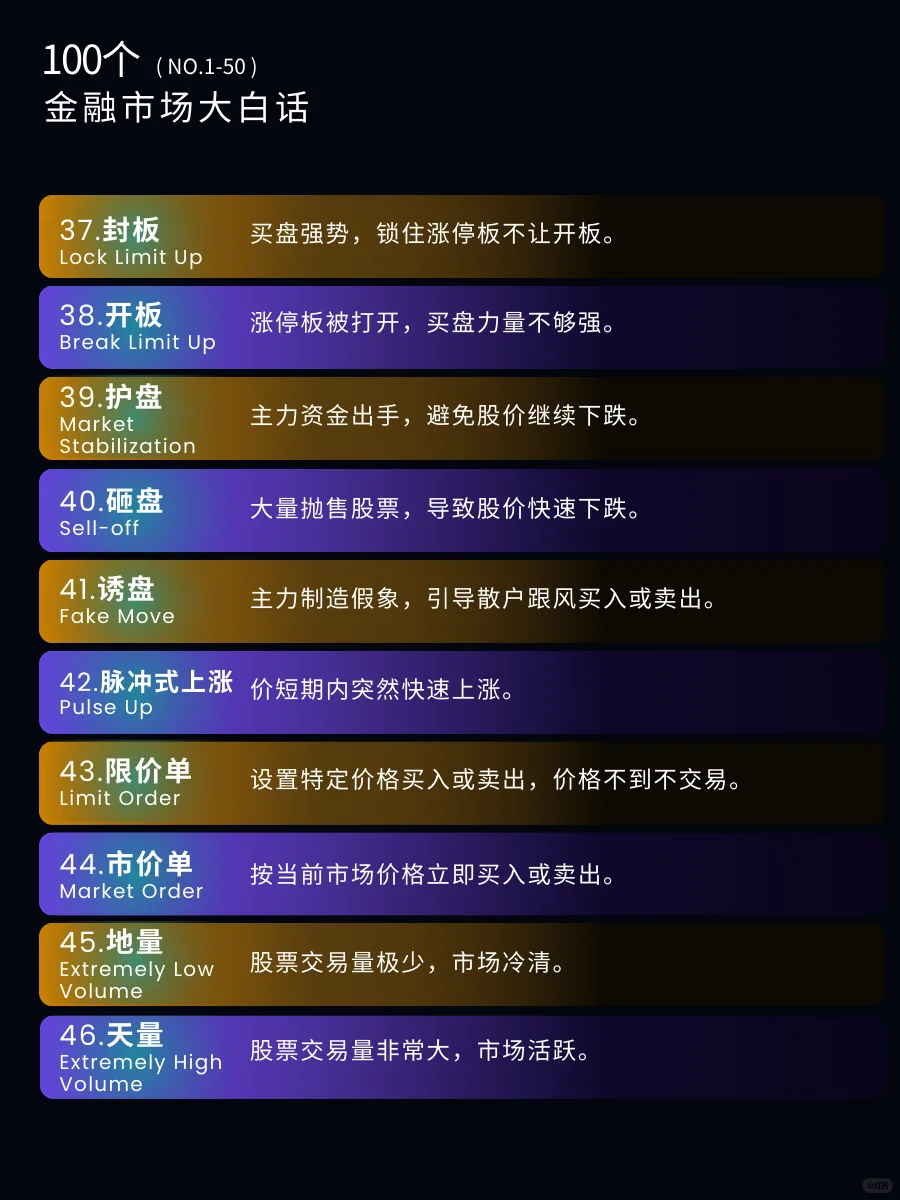 秒懂大白话｜一句话理解股票市场