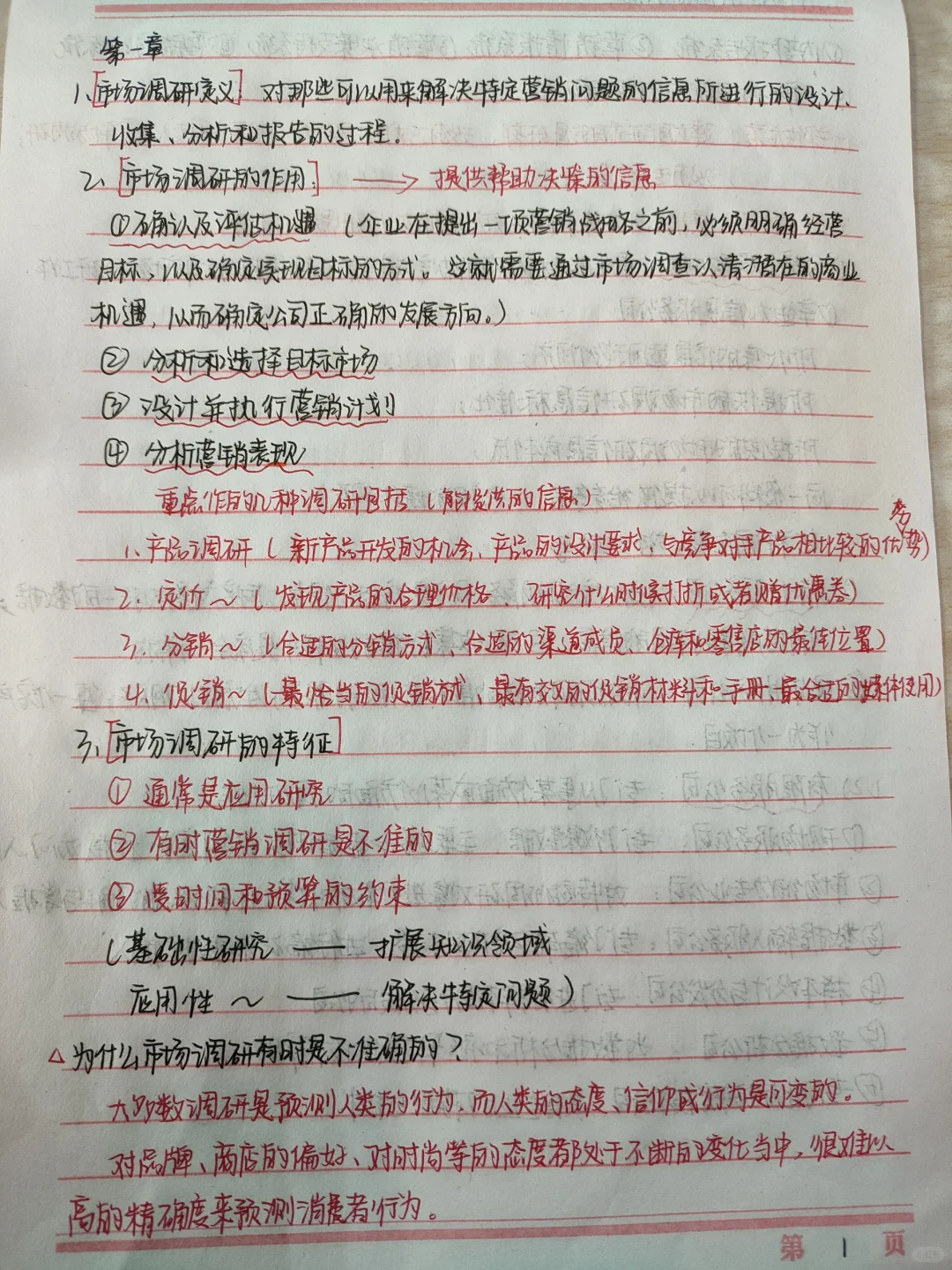 市场调查考试重点