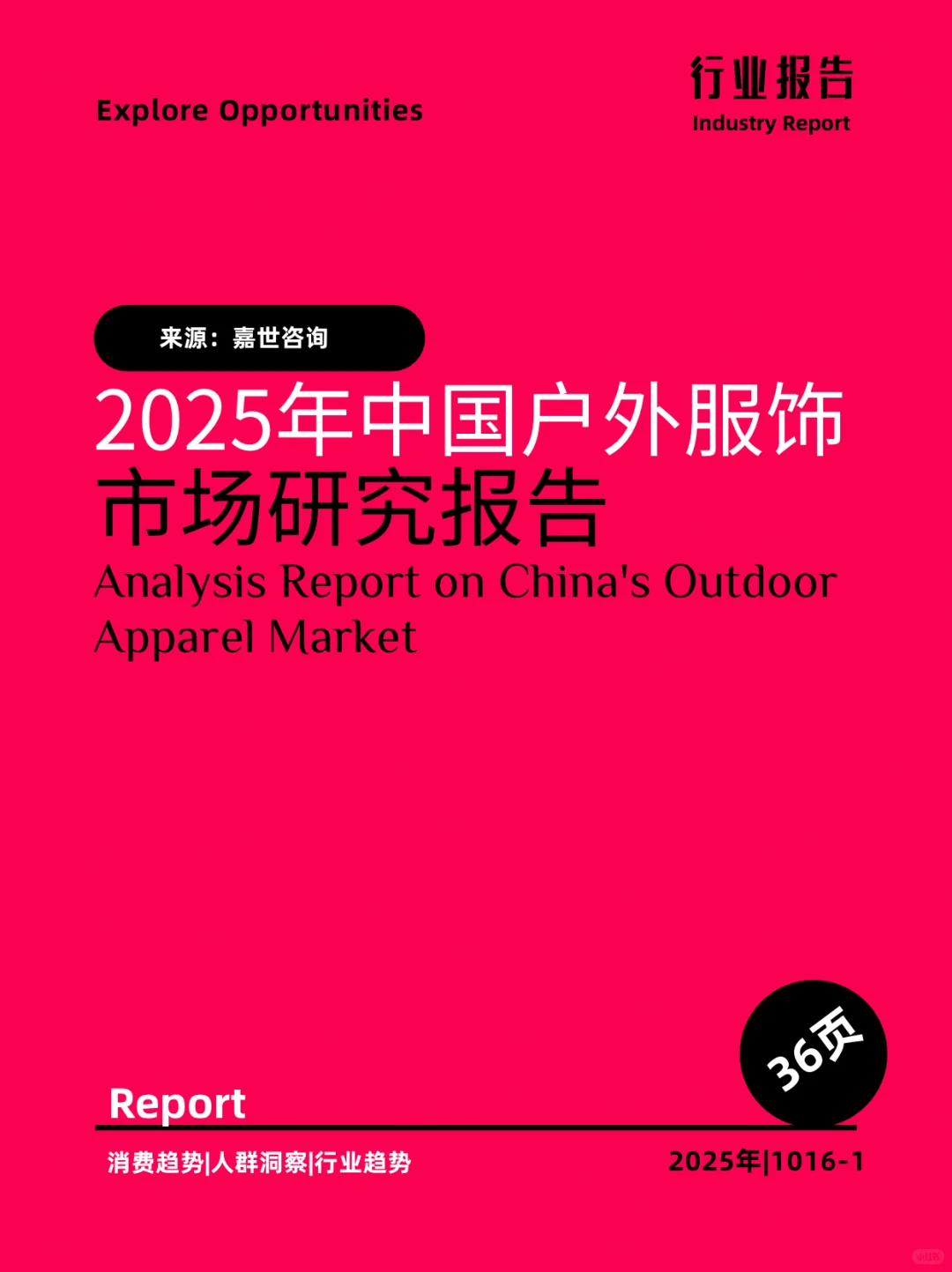 2025年中国户外服饰市场研究报告