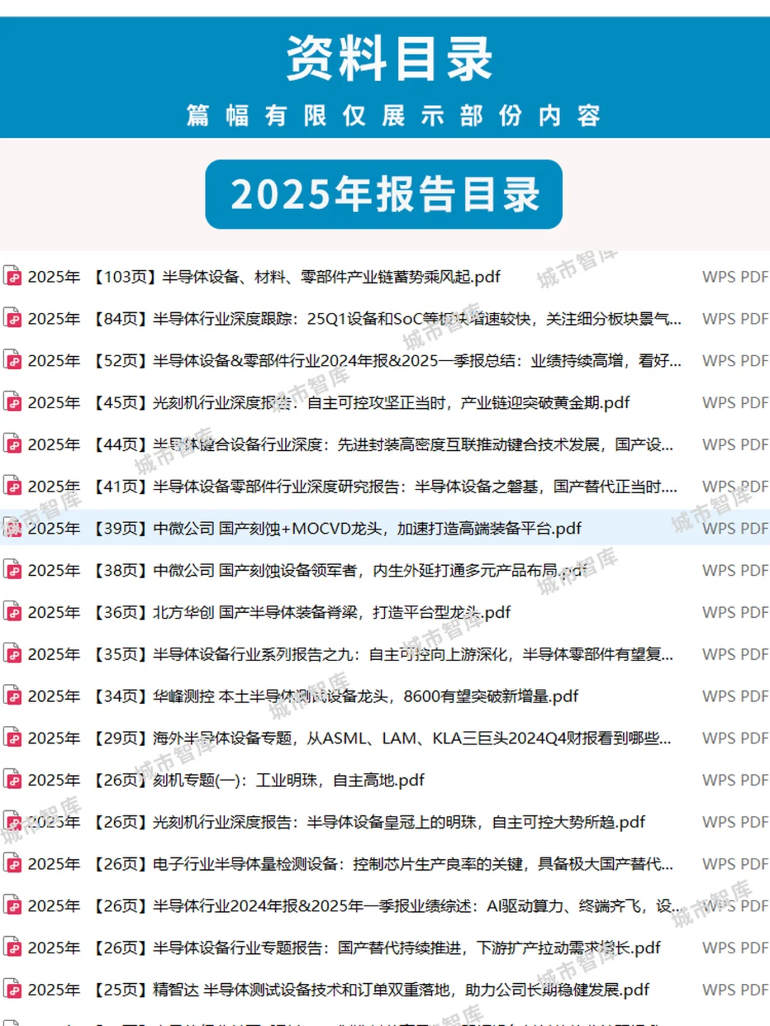 2025半导体行业研究报告芯片设备市场分