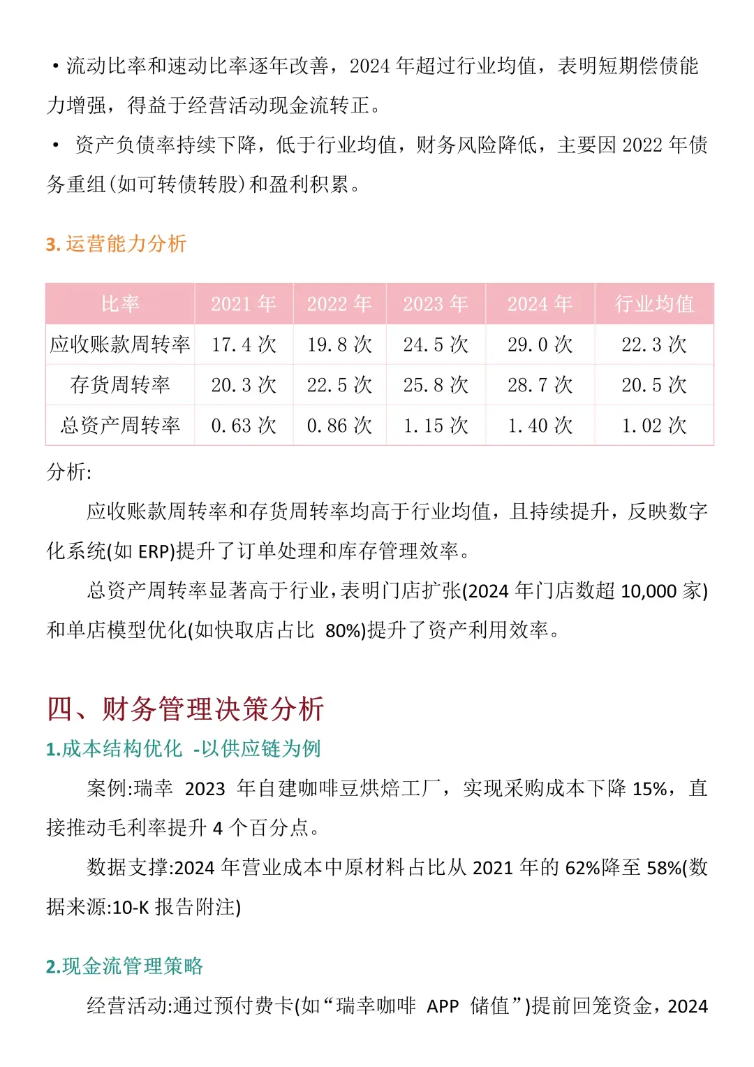 财务报告分析——以瑞幸咖啡为例