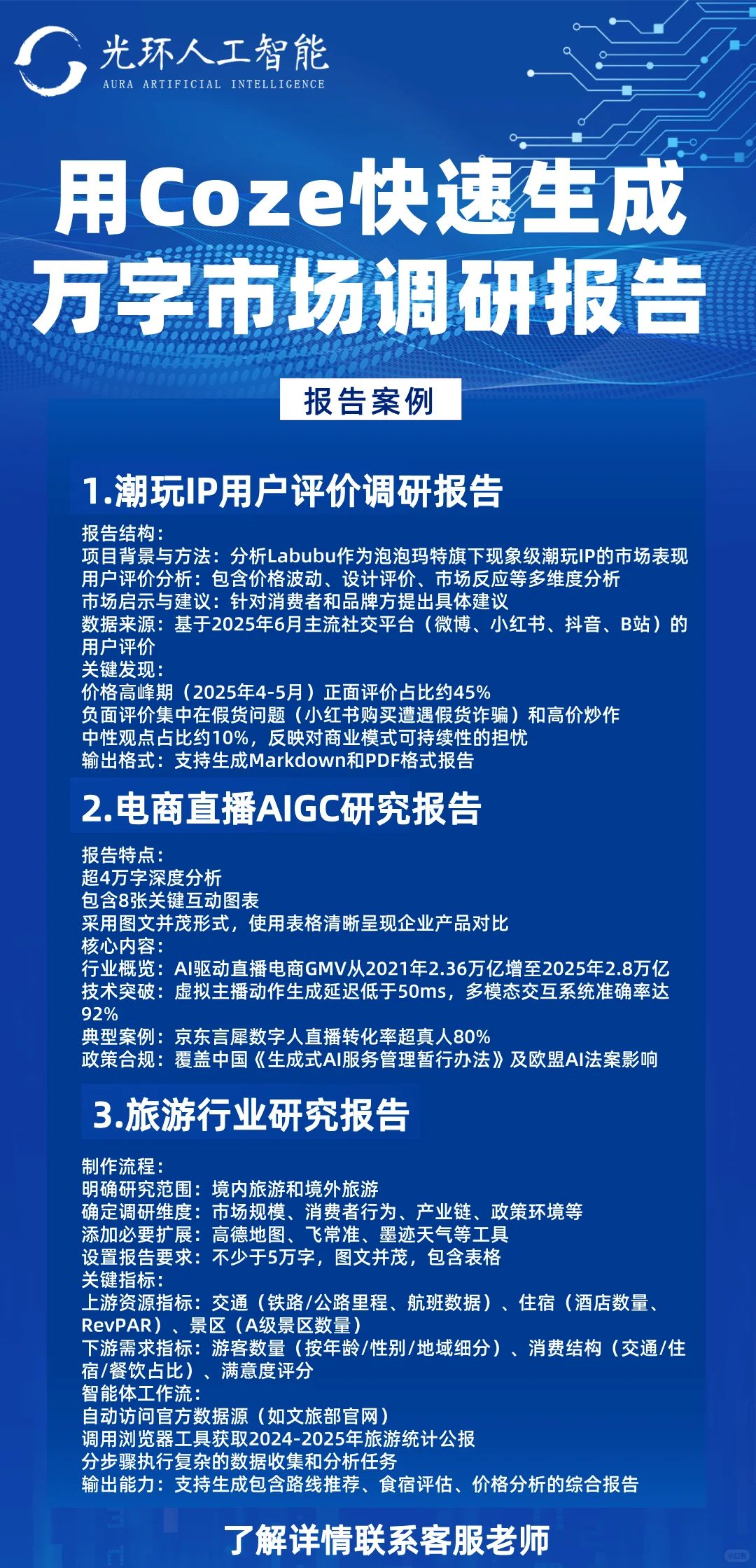 用Coza快速生成万字市场调研报告！