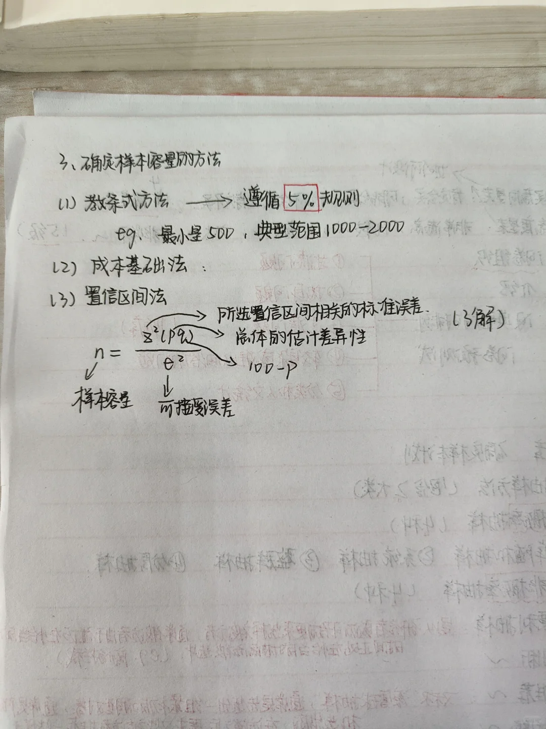 市场调查考试重点