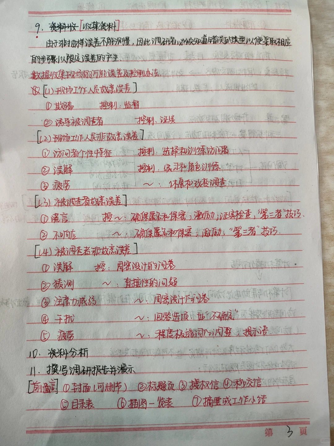 市场调查考试重点