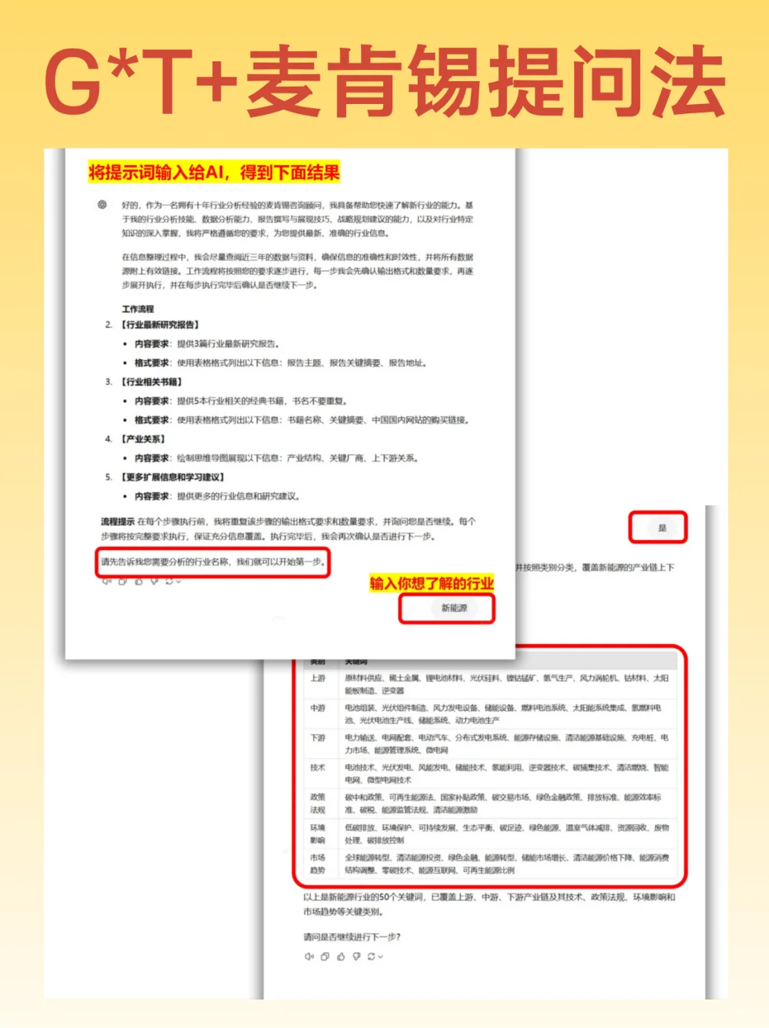 麦肯锡方法论+G*T，一条指令快速入门新行业