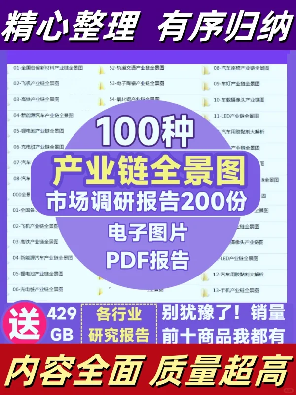 产业链全景图行业市场研究分析报告范文模板