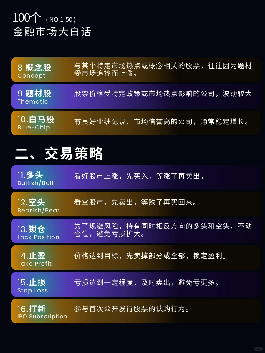 秒懂大白话｜一句话理解股票市场