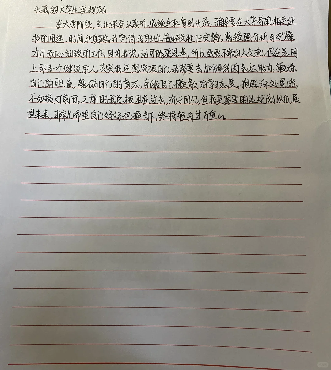 大学生心理健康作业