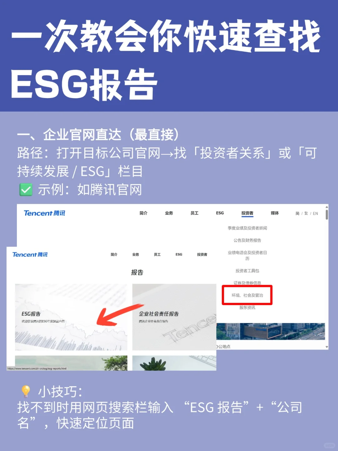 原来你根本不会找ESG报告