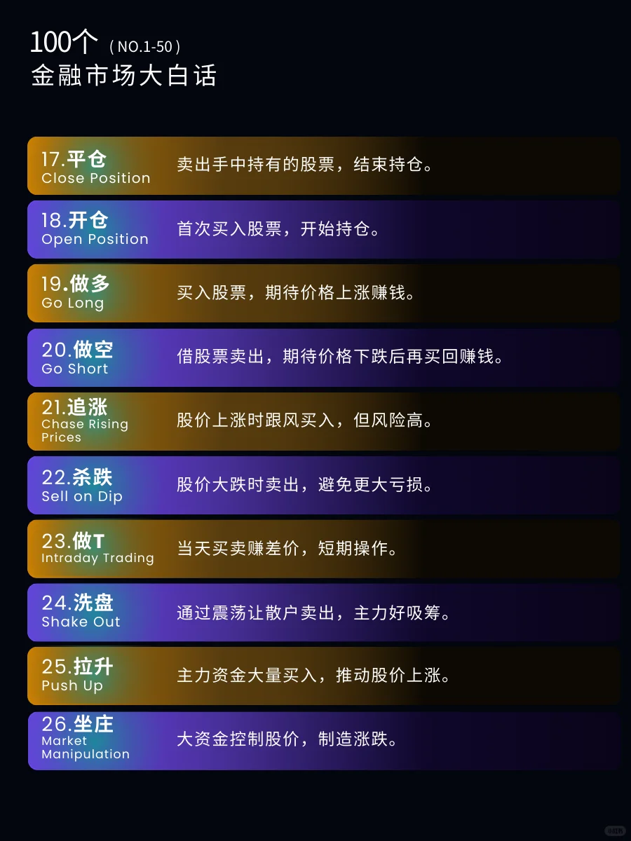 秒懂大白话｜一句话理解股票市场