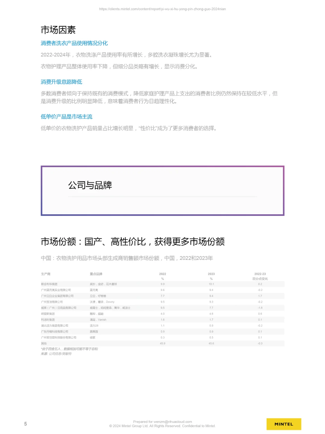 2024中国衣物洗护用品报告，洗护行业研报