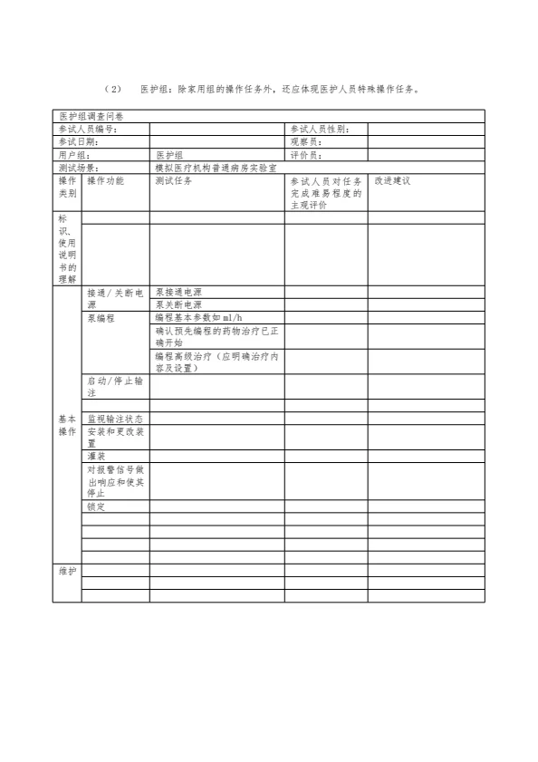 医疗器械可用性确认报告