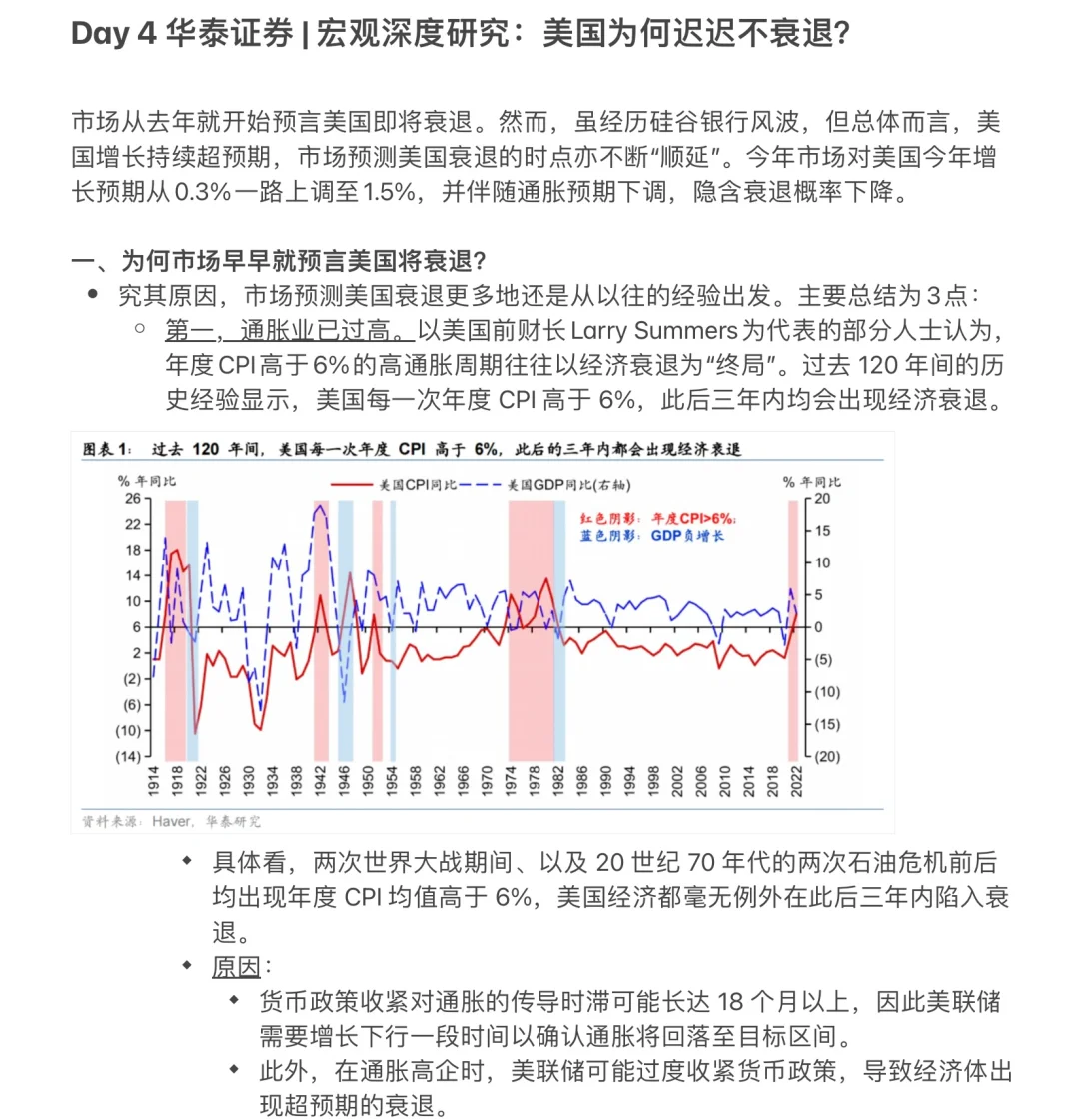 【Day 4】华泰证券-宏观深度研究报告知识整理