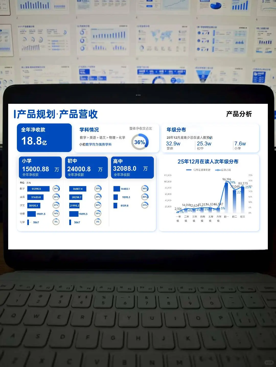 有了这个销售数据ppt模板再也不怕做报告了