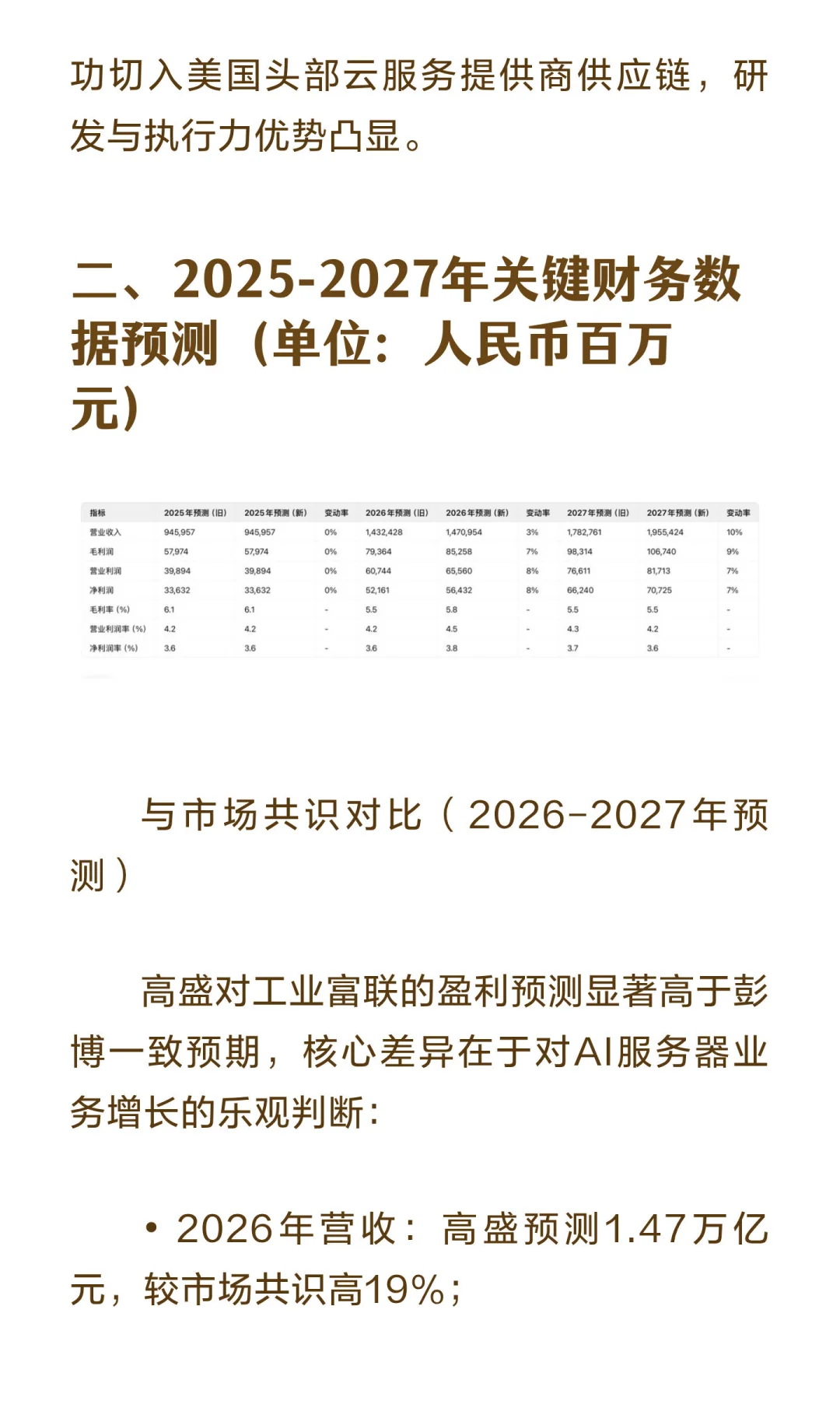 高盛深度报告：上调工业富联至83.8元-AI服