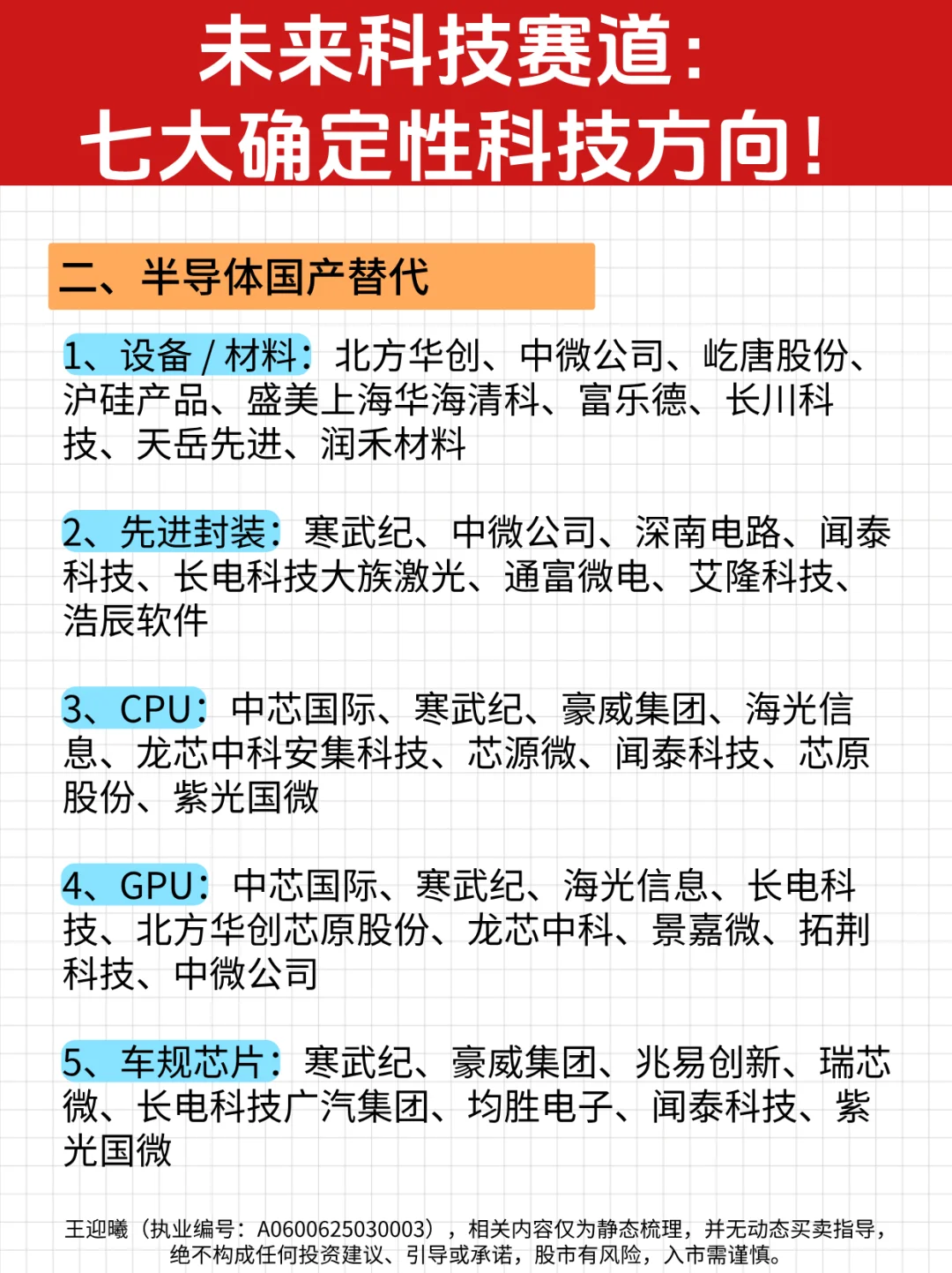 2025年A股科技主线：7大确定性方向及企业