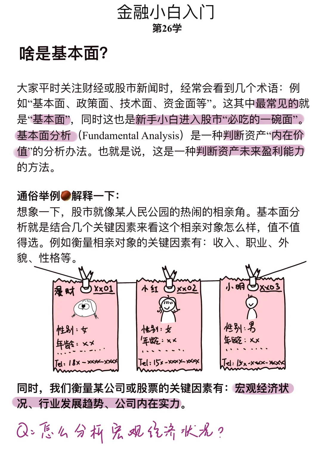 金融小白第26学: 啥是基本面分析？