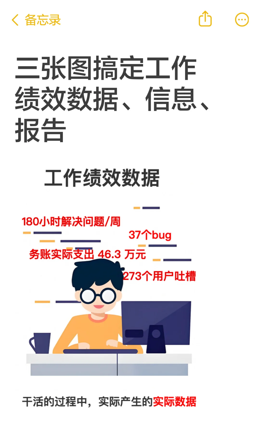 三张图搞定工作绩效数据、信息、报告