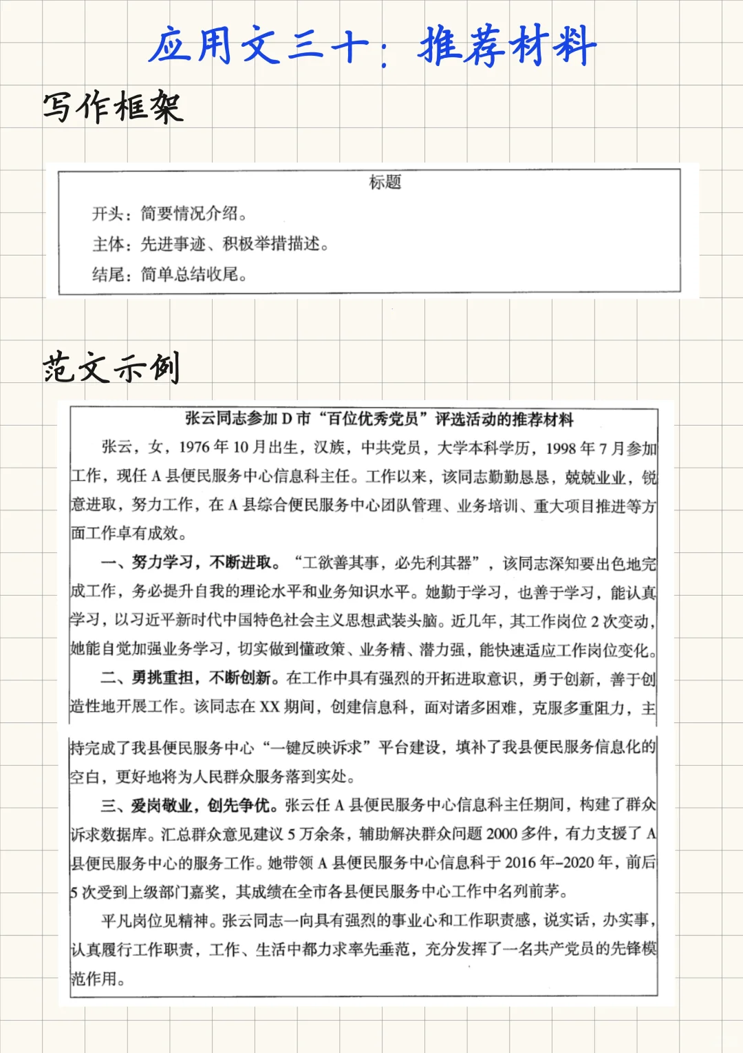 相丽君综应笔记：公文写作考前急救版4