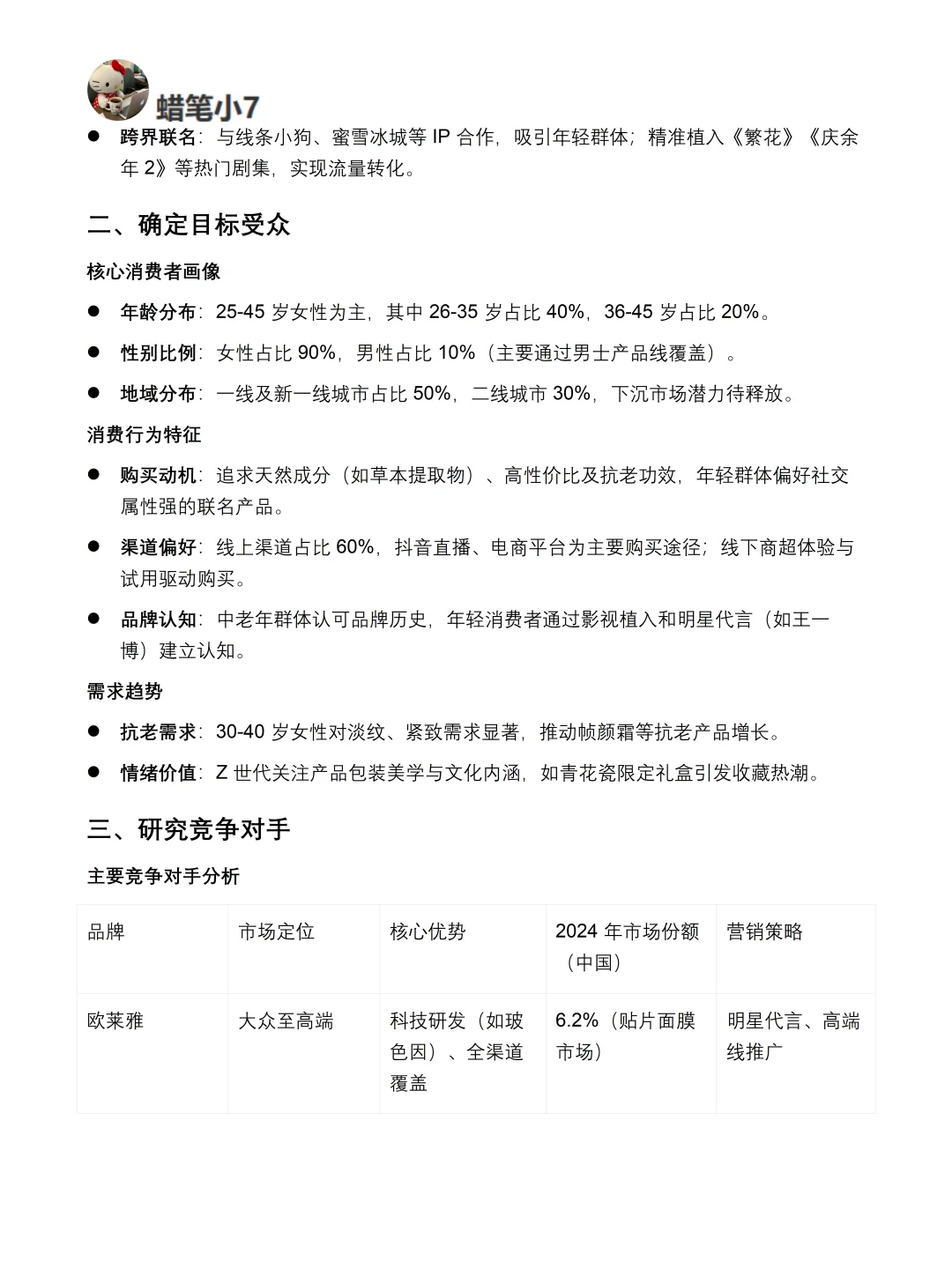 你真的懂百雀羚吗｜百雀羚品牌调研报告！！