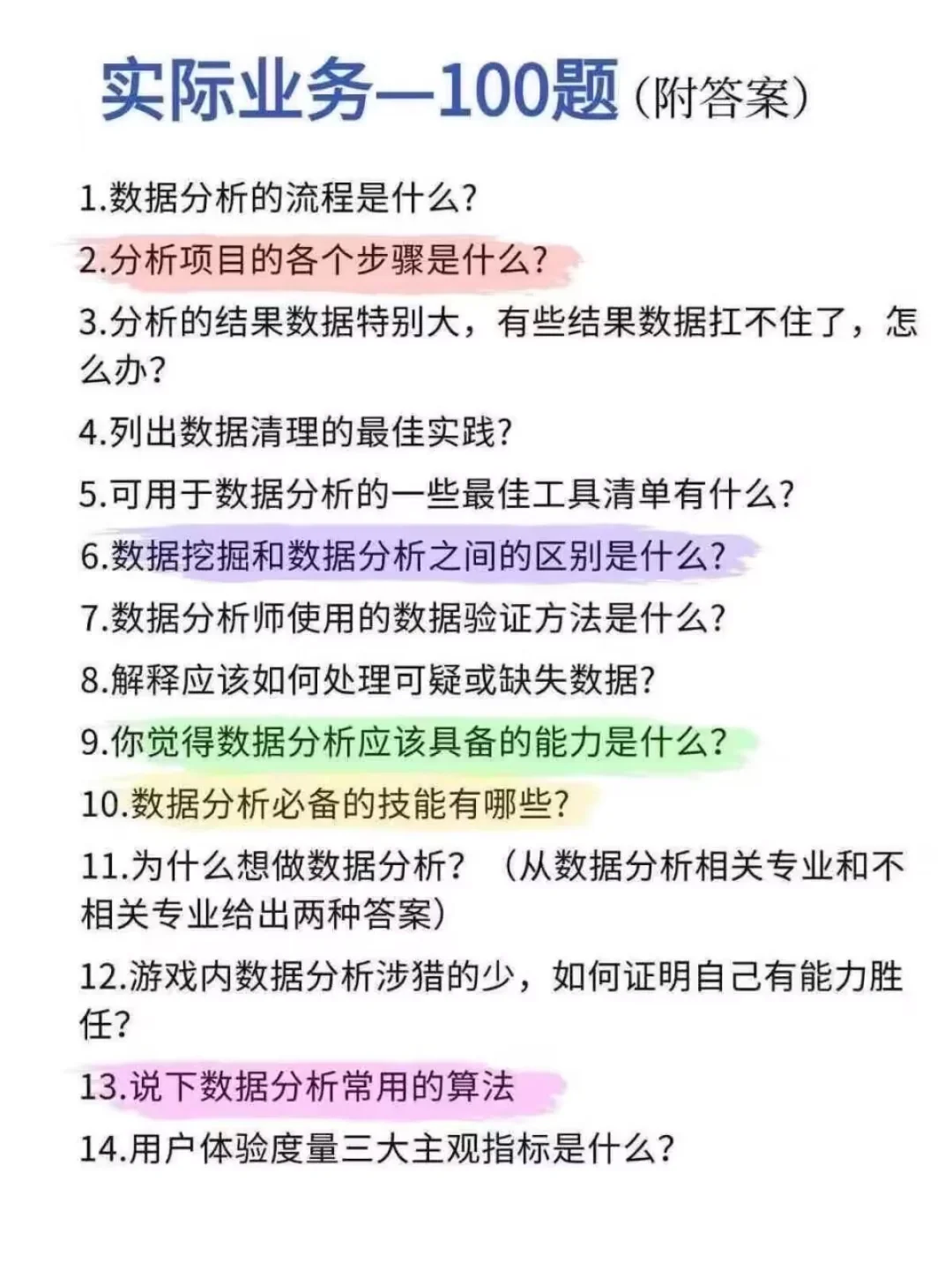 数据分析其实真的很水，五天练完通过率95％