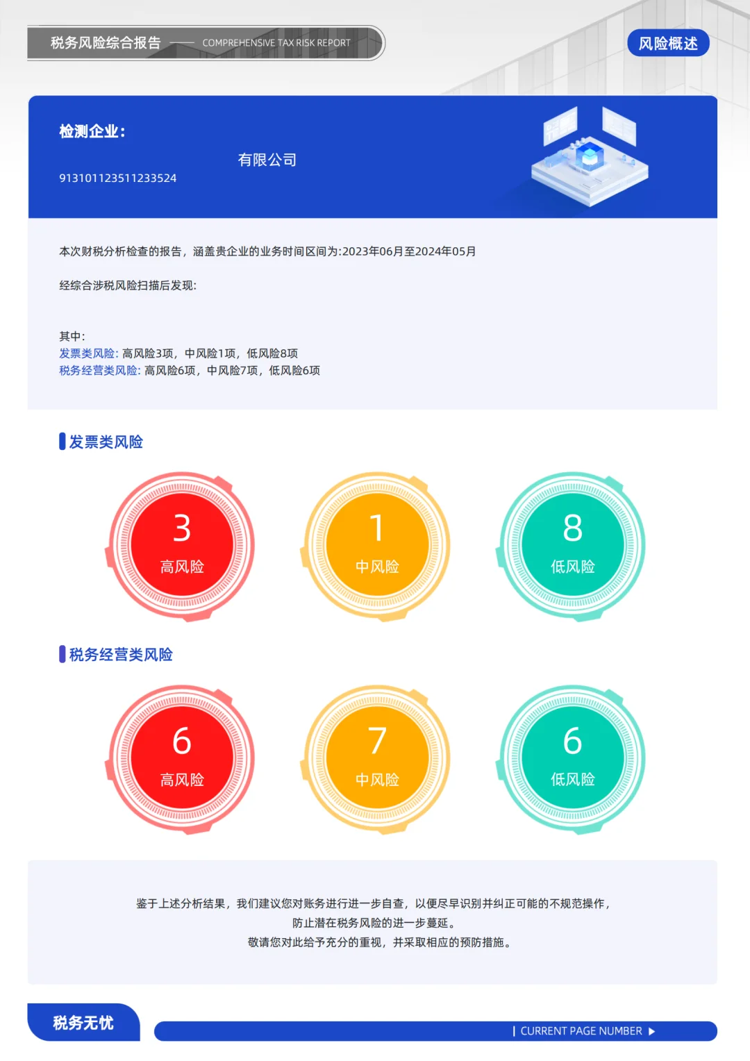 税务风险综合报告：洞察风险，稳健前行