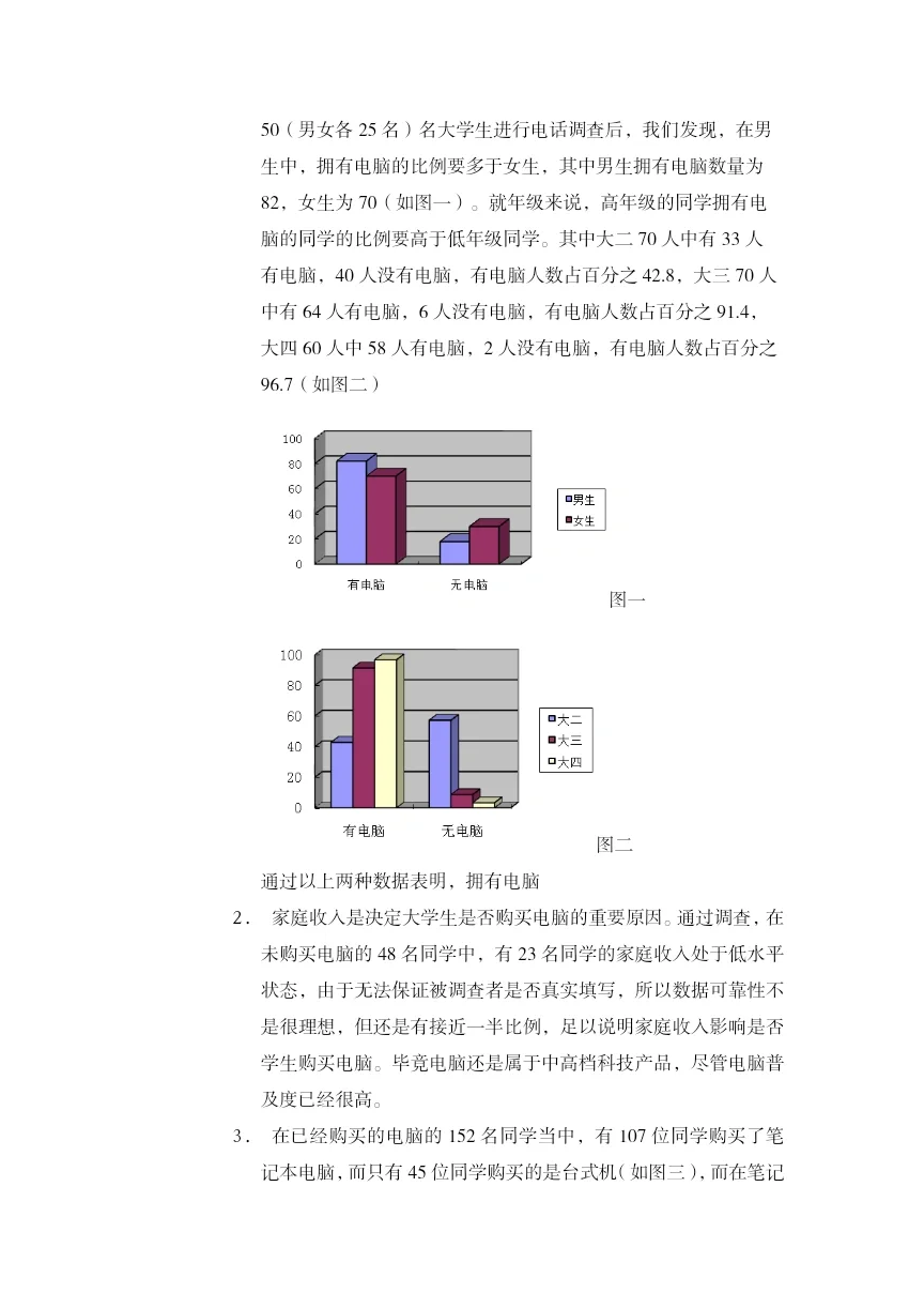 52.大学生专业课市场调研报告模板