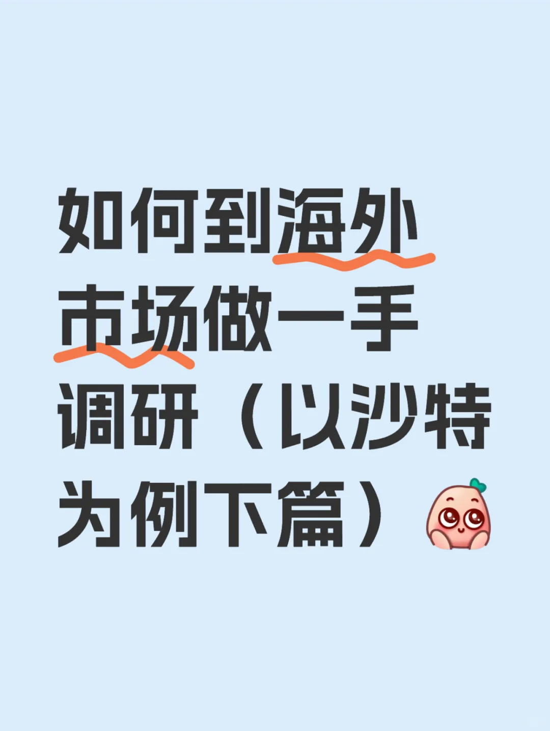 如何到海外市场做一手调研？（下篇）