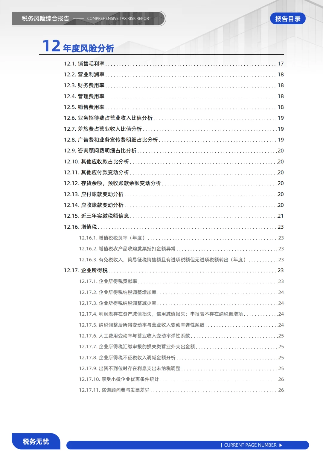 税务风险综合报告：洞察风险，稳健前行