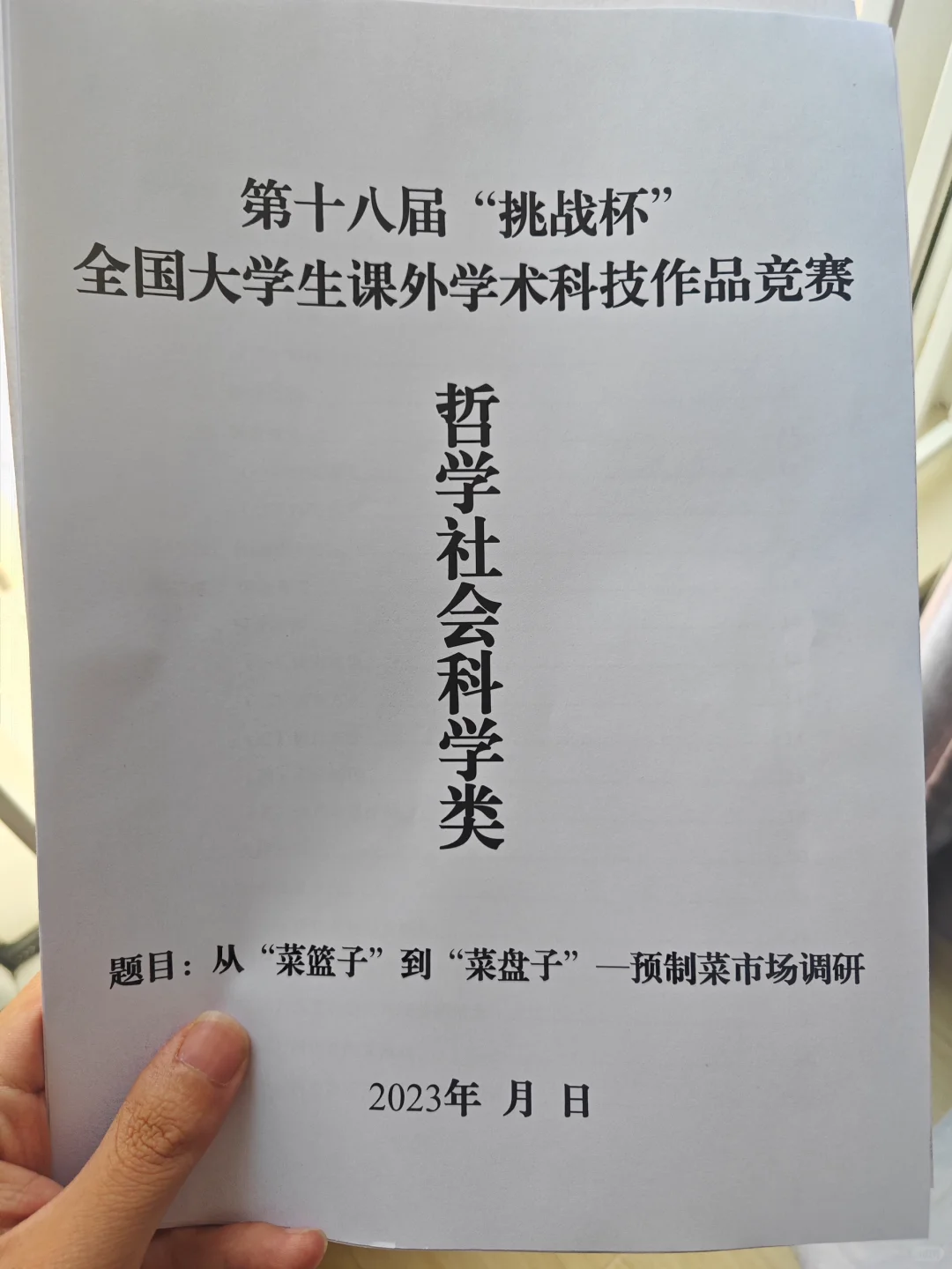 挑战杯指导老师给的大挑哲学社科报告让照抄