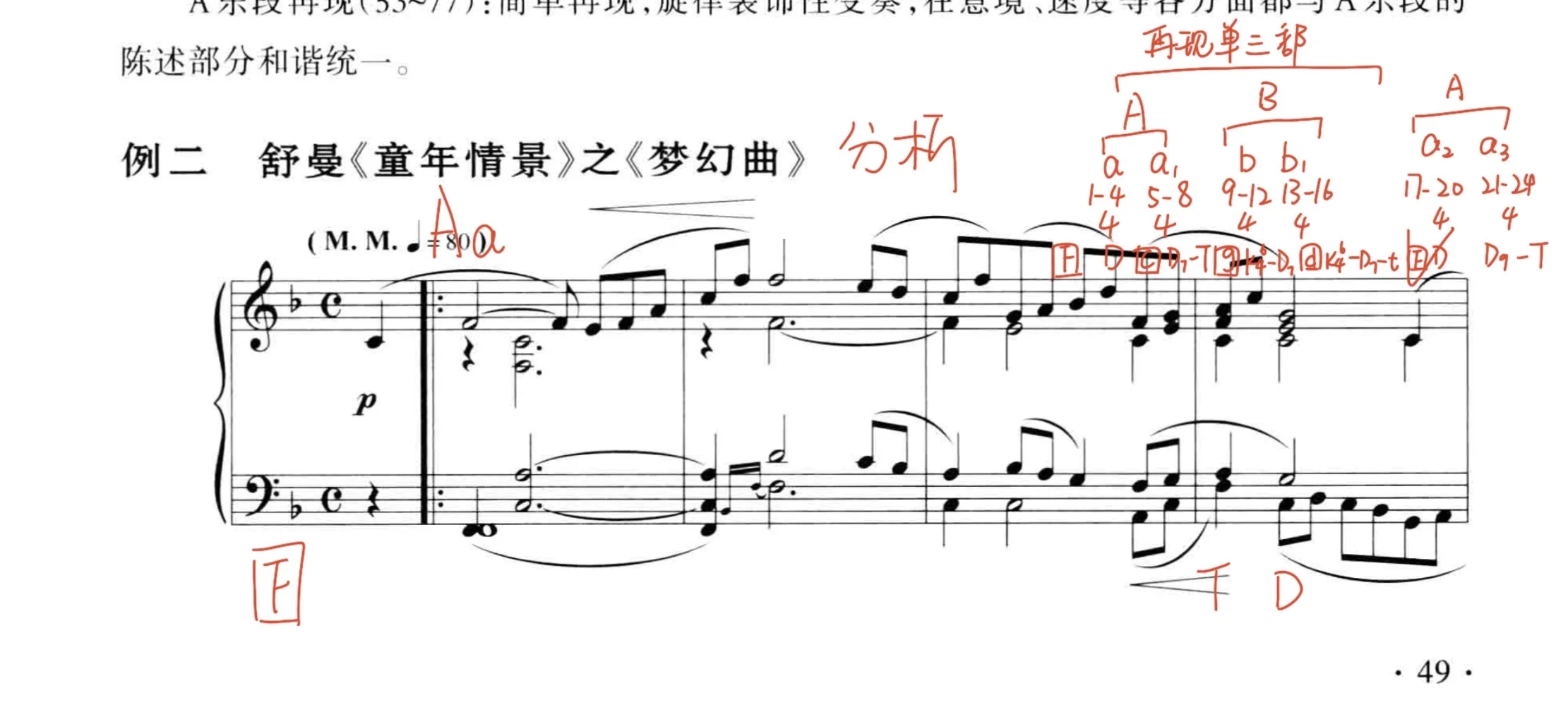 曲式分析文字报告模版分享~