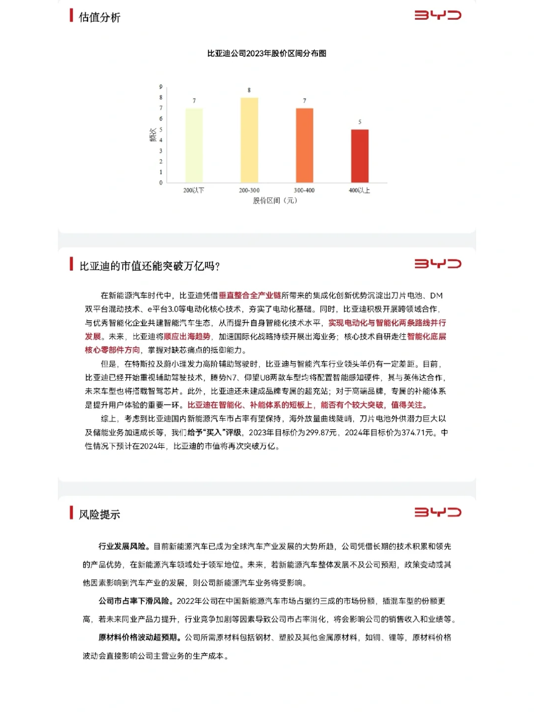 比亚迪行业研究报告
