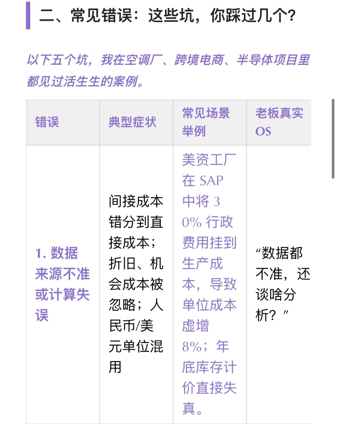 成本分析：为什么你的报告总是“浮于表面”