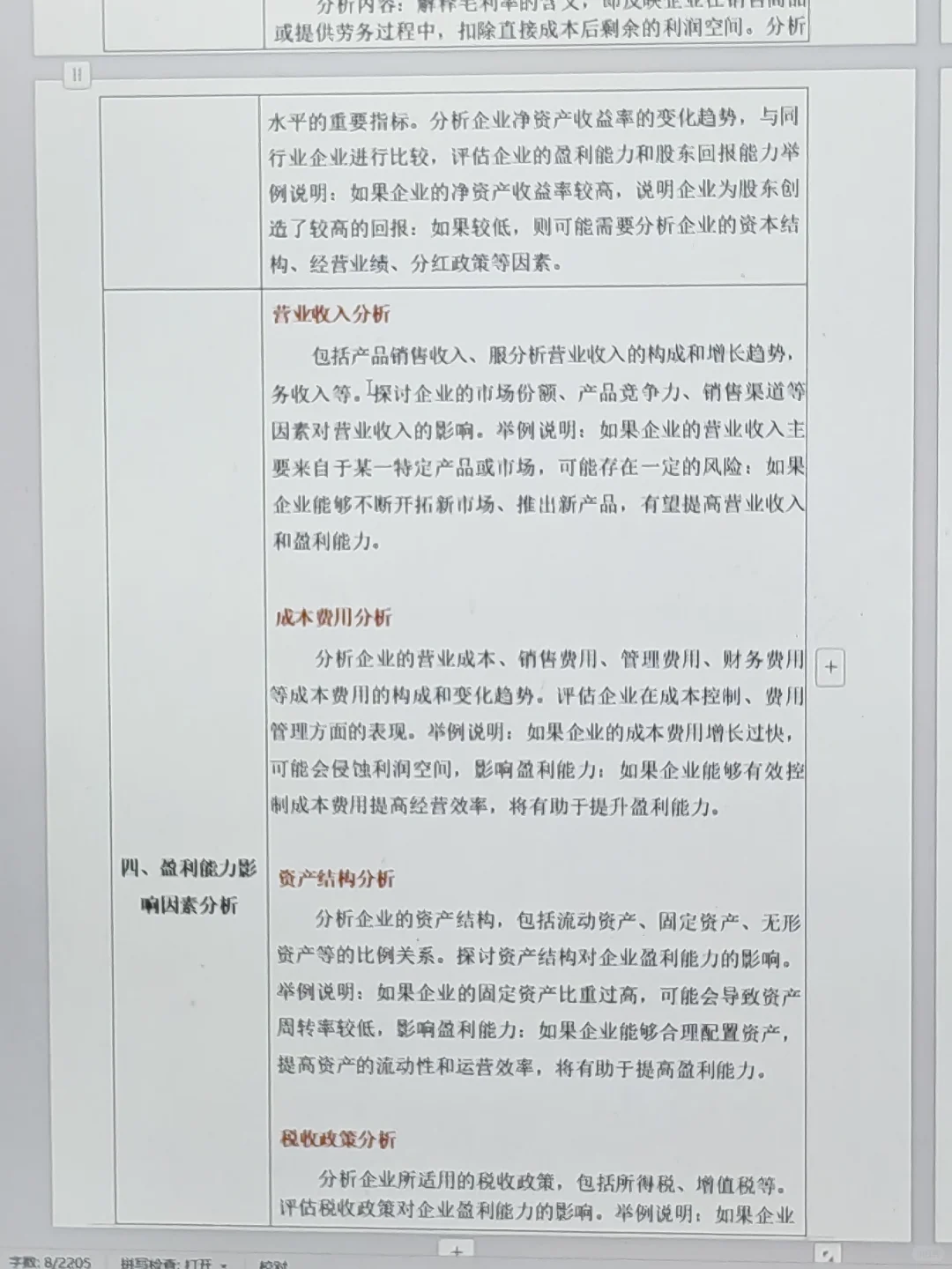 导师眼中完美的盈利能力分析长这样‼️