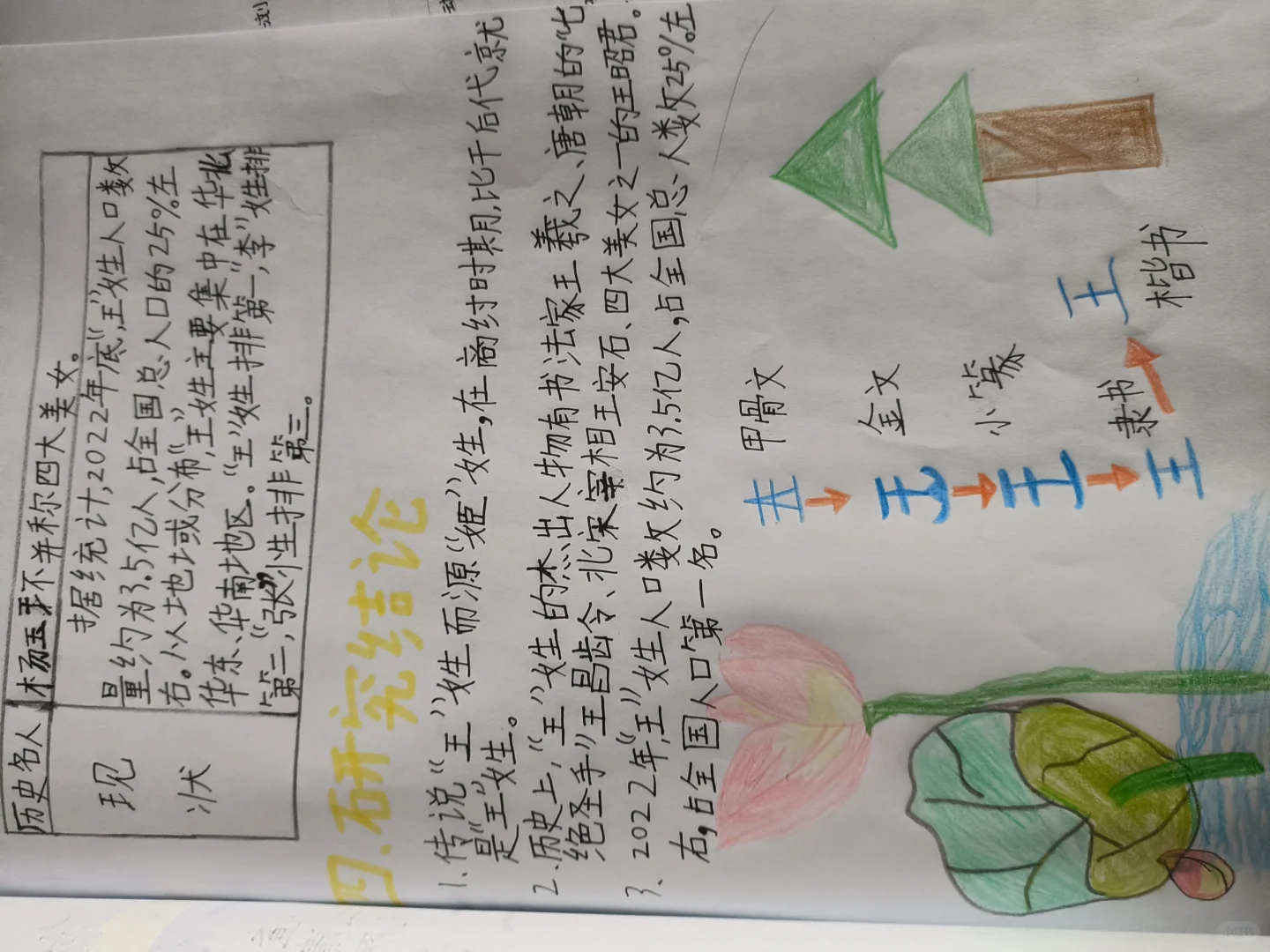 五年级下册关于汉字的研究性报告一