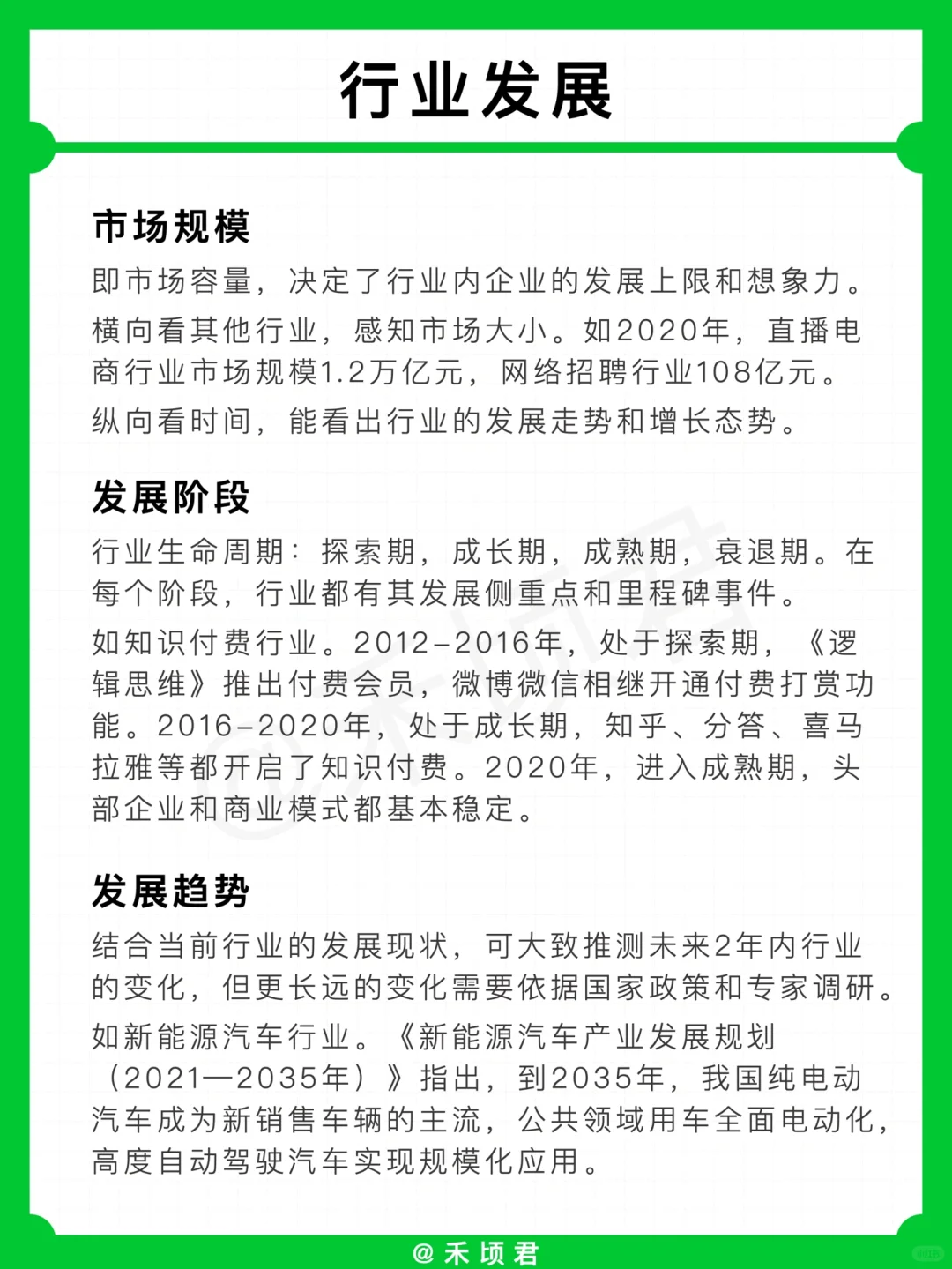 行业研究框架 如何快速了解一个行业❓