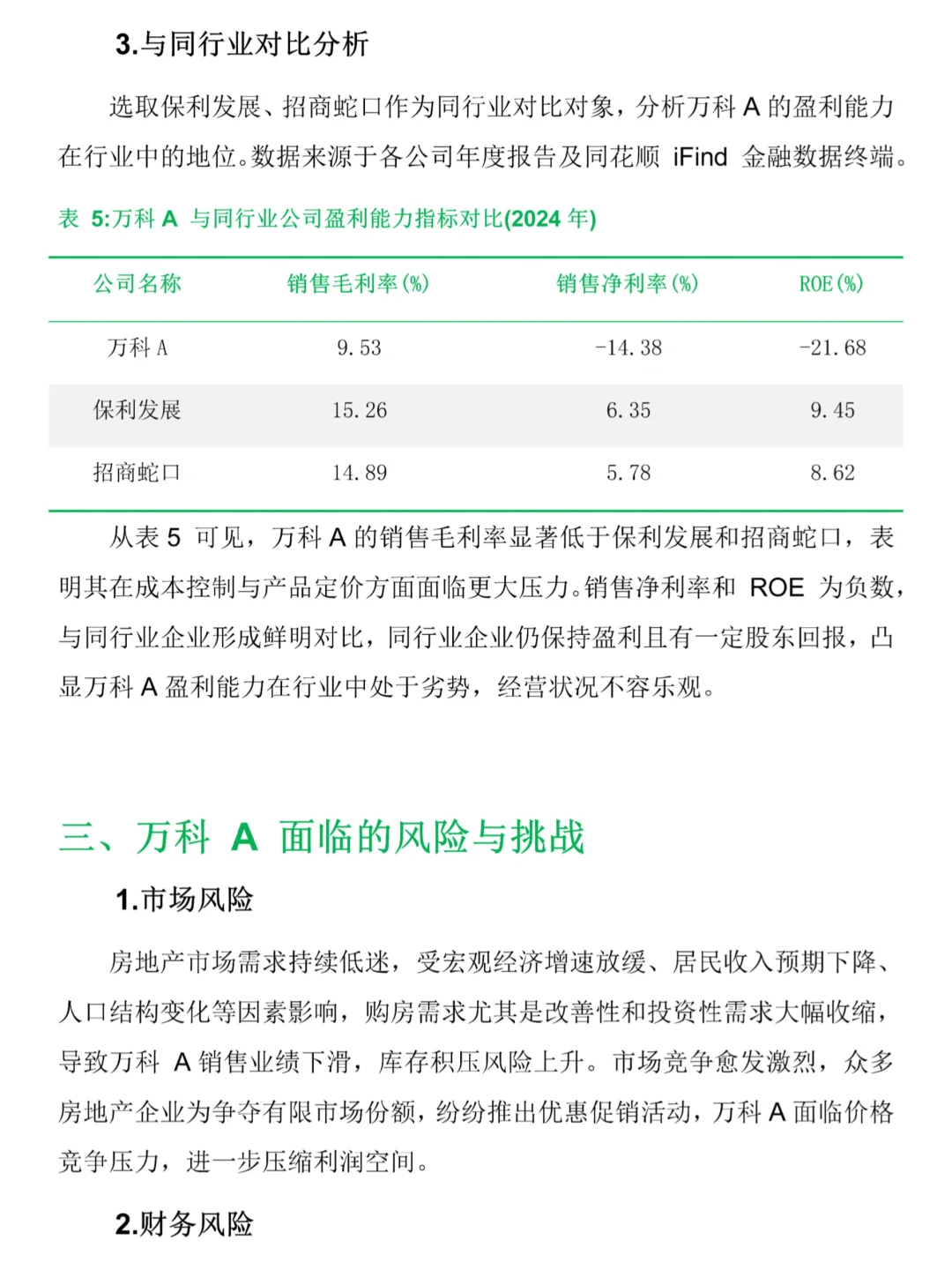 万科A财务报告分析❗️❗️❗️近五年数据