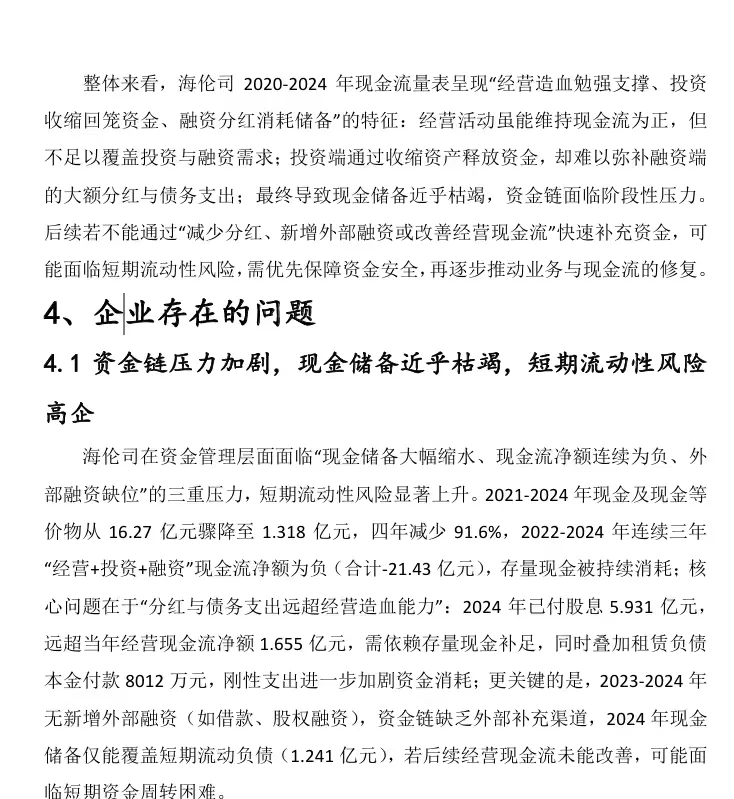 海伦司09869.HK财务分析报告word25页16551字
