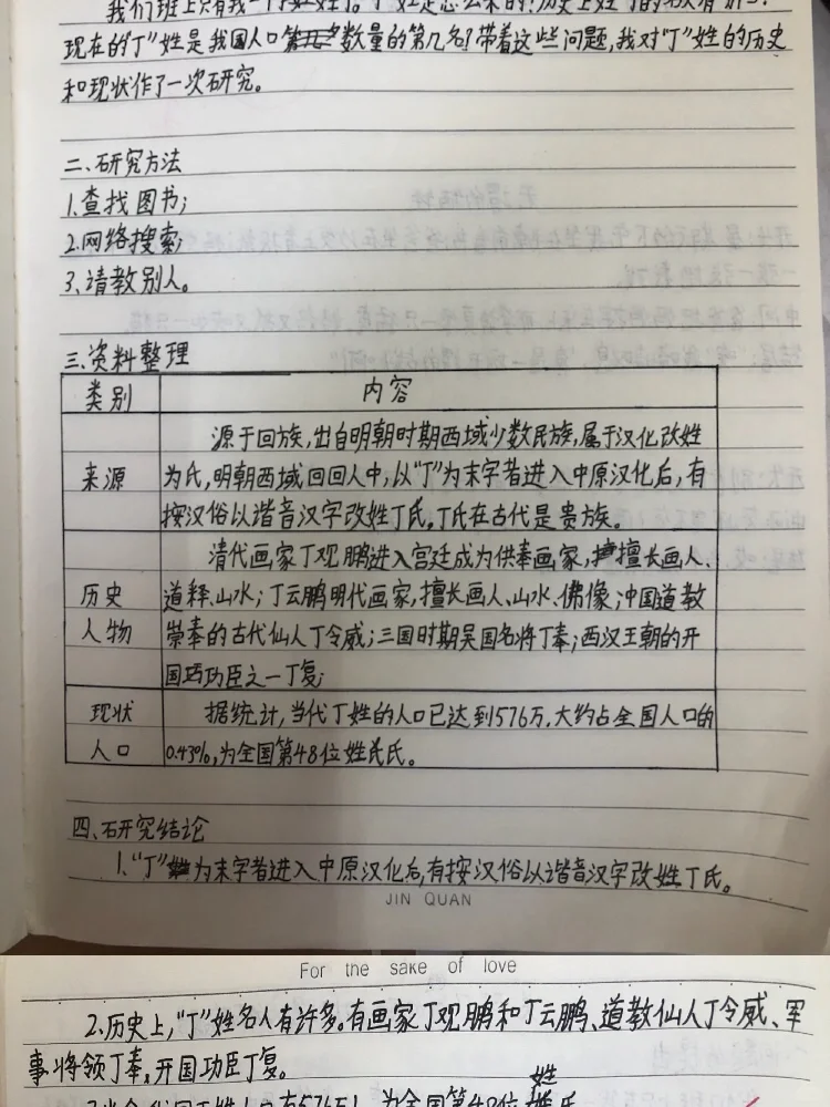 五下第三单元 研究报告 第二波～