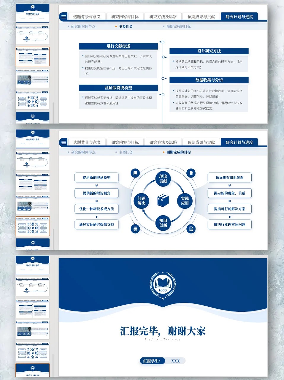 导师狠狠爱的顶部导航栏开题答辩PPT！🥰