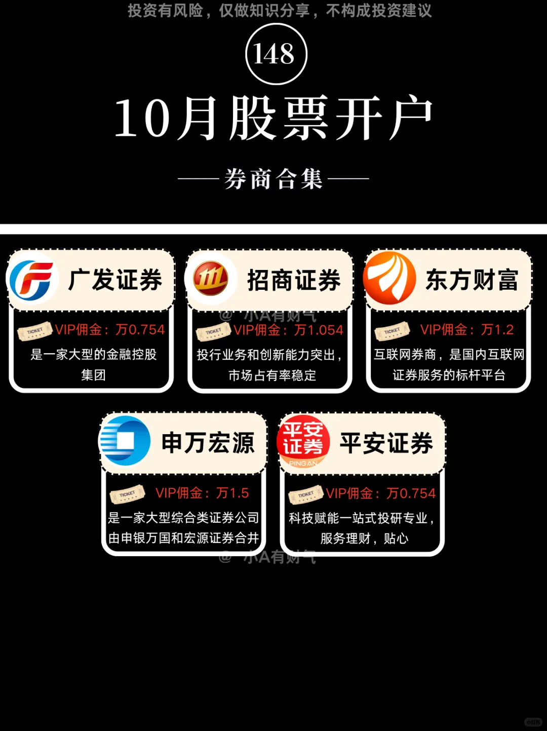 10月券商开户大合集