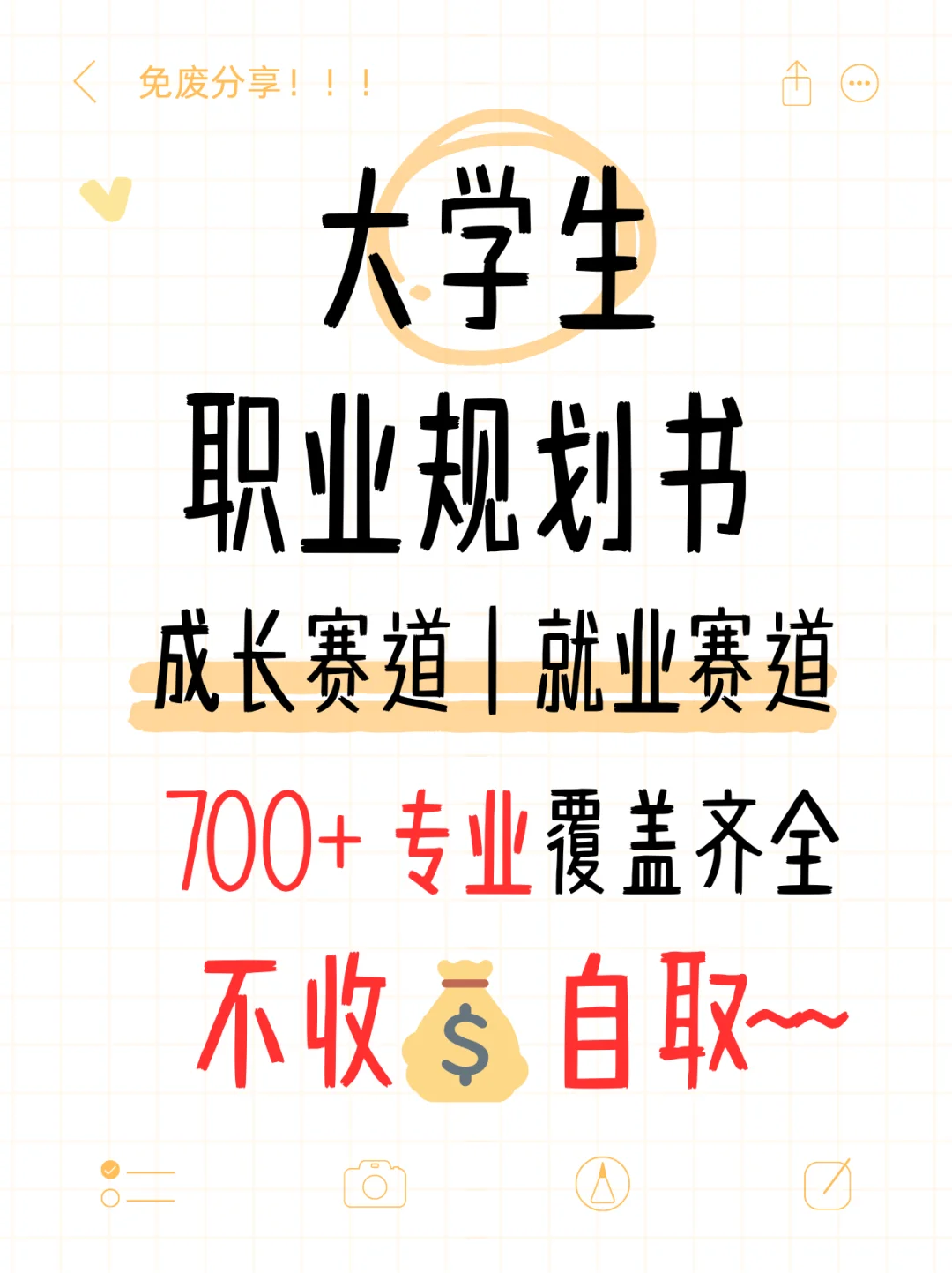 🔥大学生必囤!职业生涯规划大赛全套模板