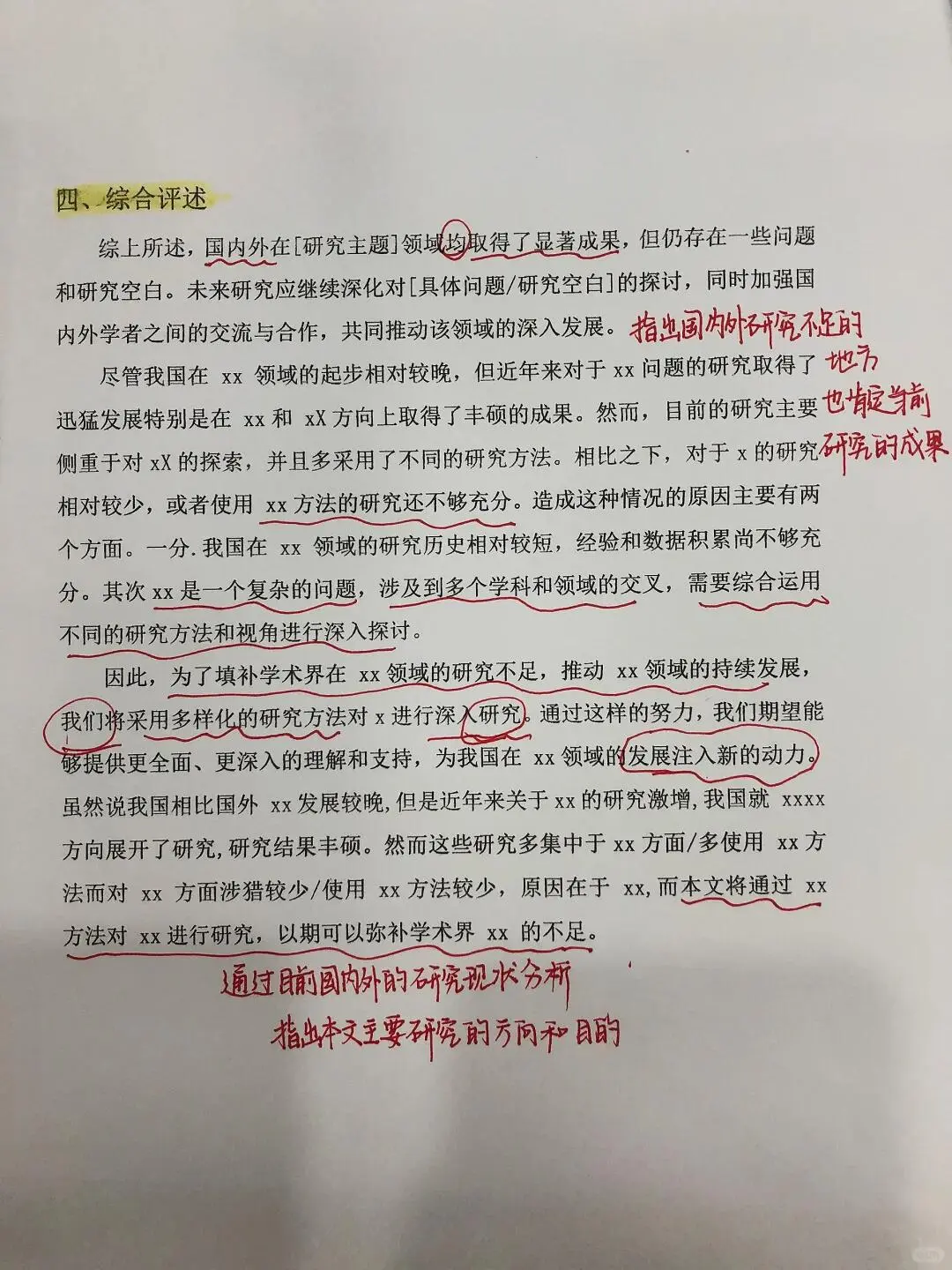 导师给整理的国内外研究现状模版！