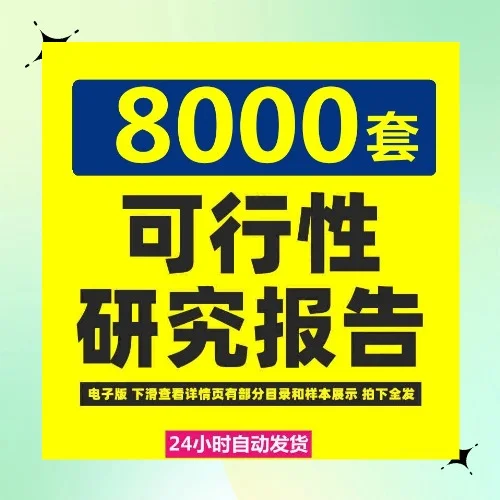项目可行性研究分析报告行业投资模板