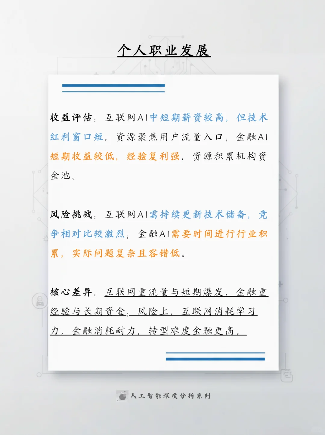 行业AI方向选择指南