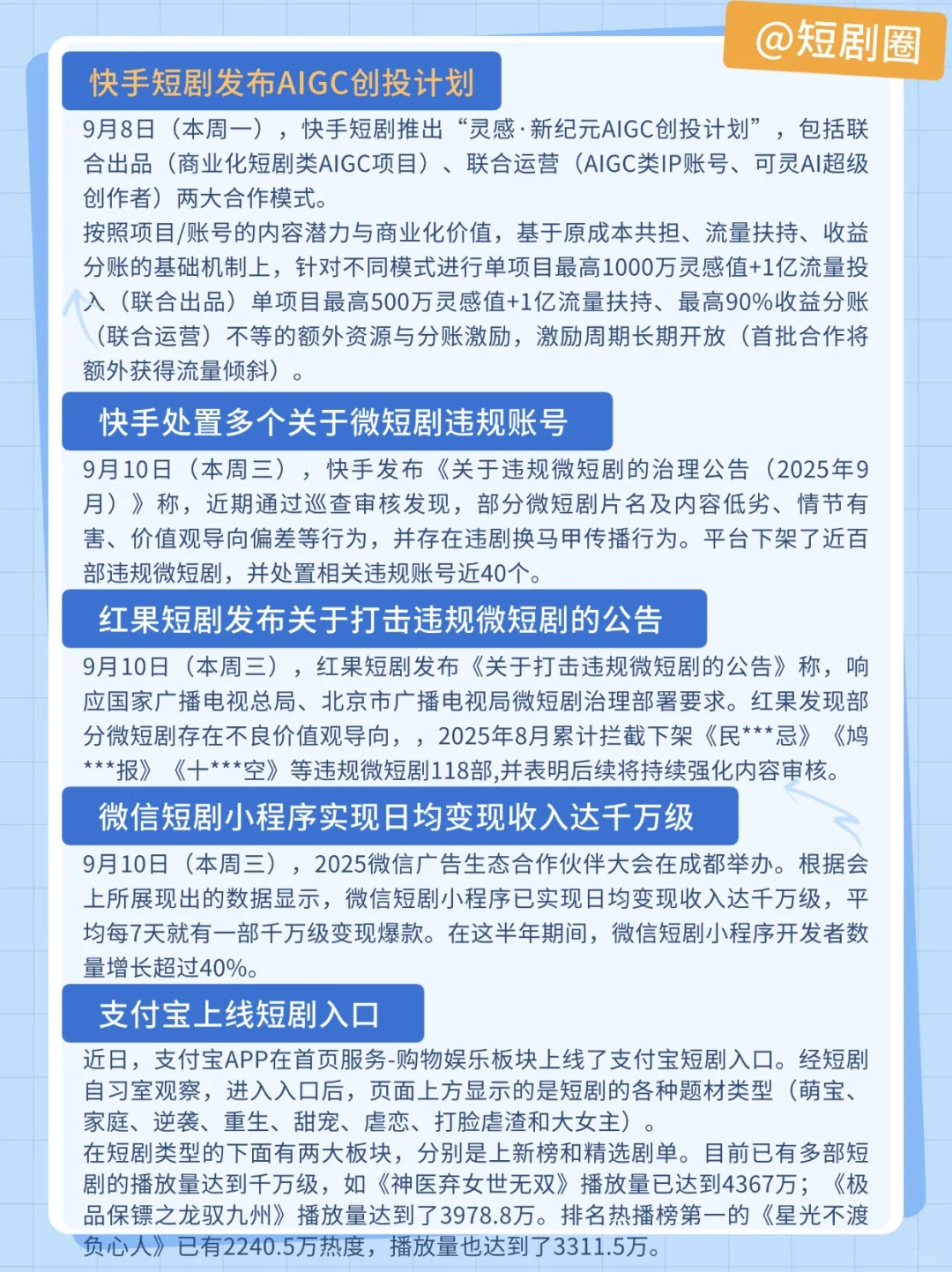 短剧行业最新信息差来了！