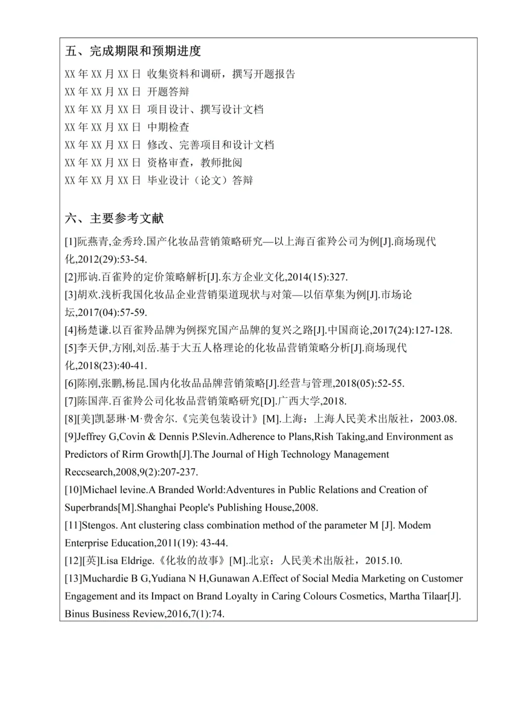 这才是导师会喜欢的市场营销开题报告啊!!